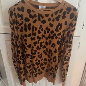 Kim Rogers Brown and Black Patterned Top